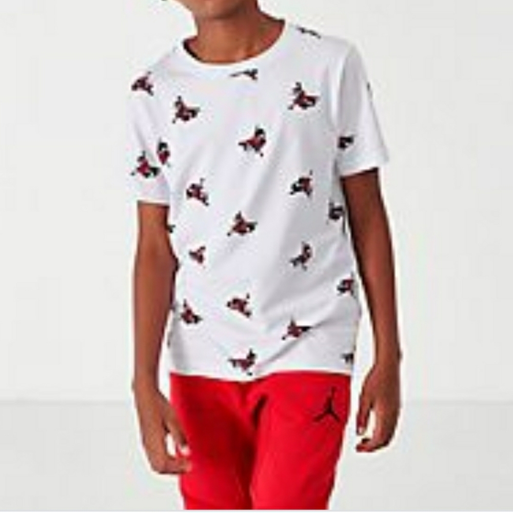 Jordan Jumpman All Over Print Graphic T-Shirt Medium